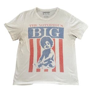 The Notorious BIG Men's White Ready To Die T-Shirt Size M